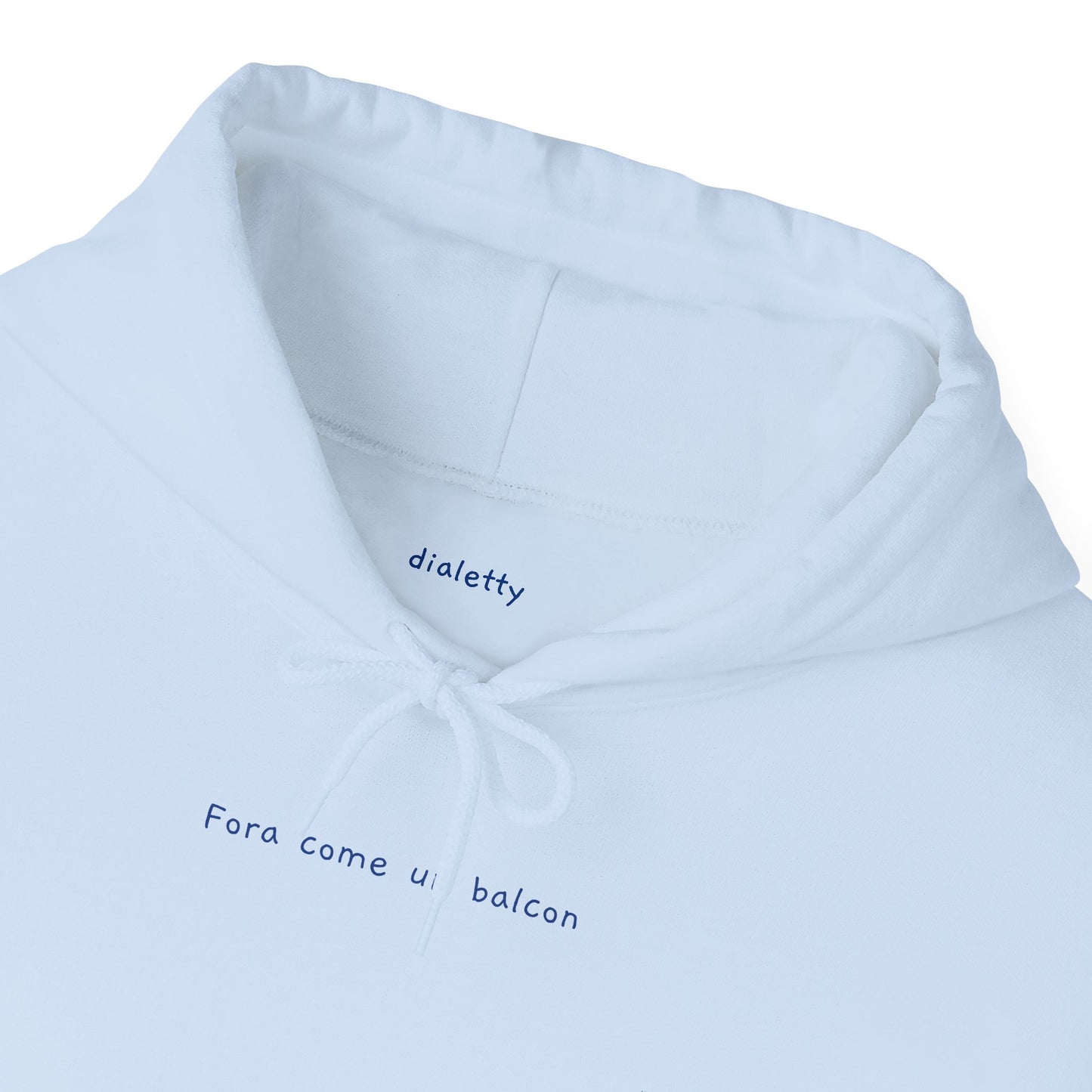 Fora come un balcon – Felpa unisex con cappuccio