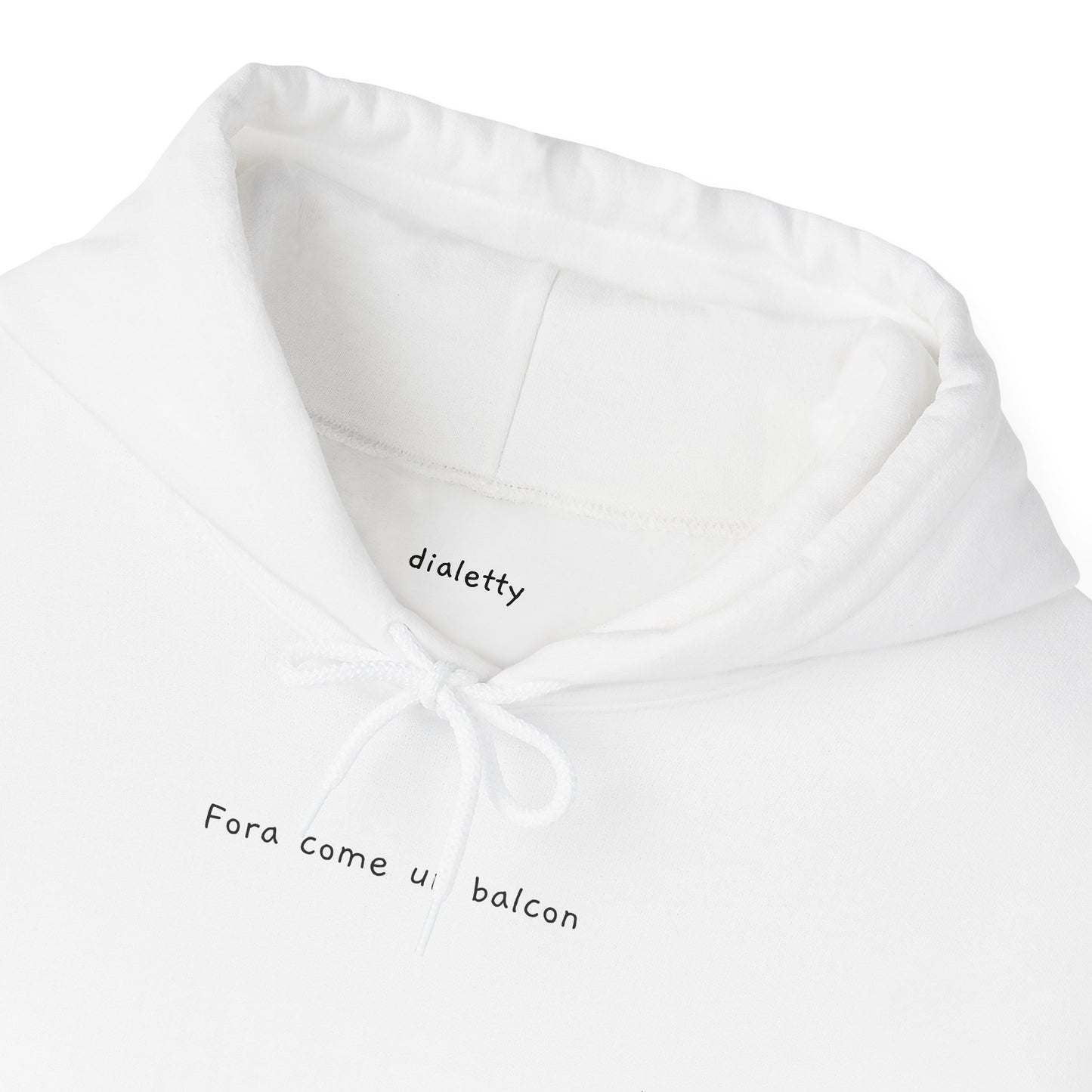 Fora come un balcon – Felpa unisex con cappuccio