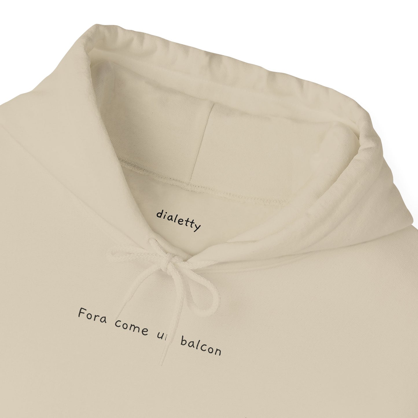 Fora come un balcon – Felpa unisex con cappuccio