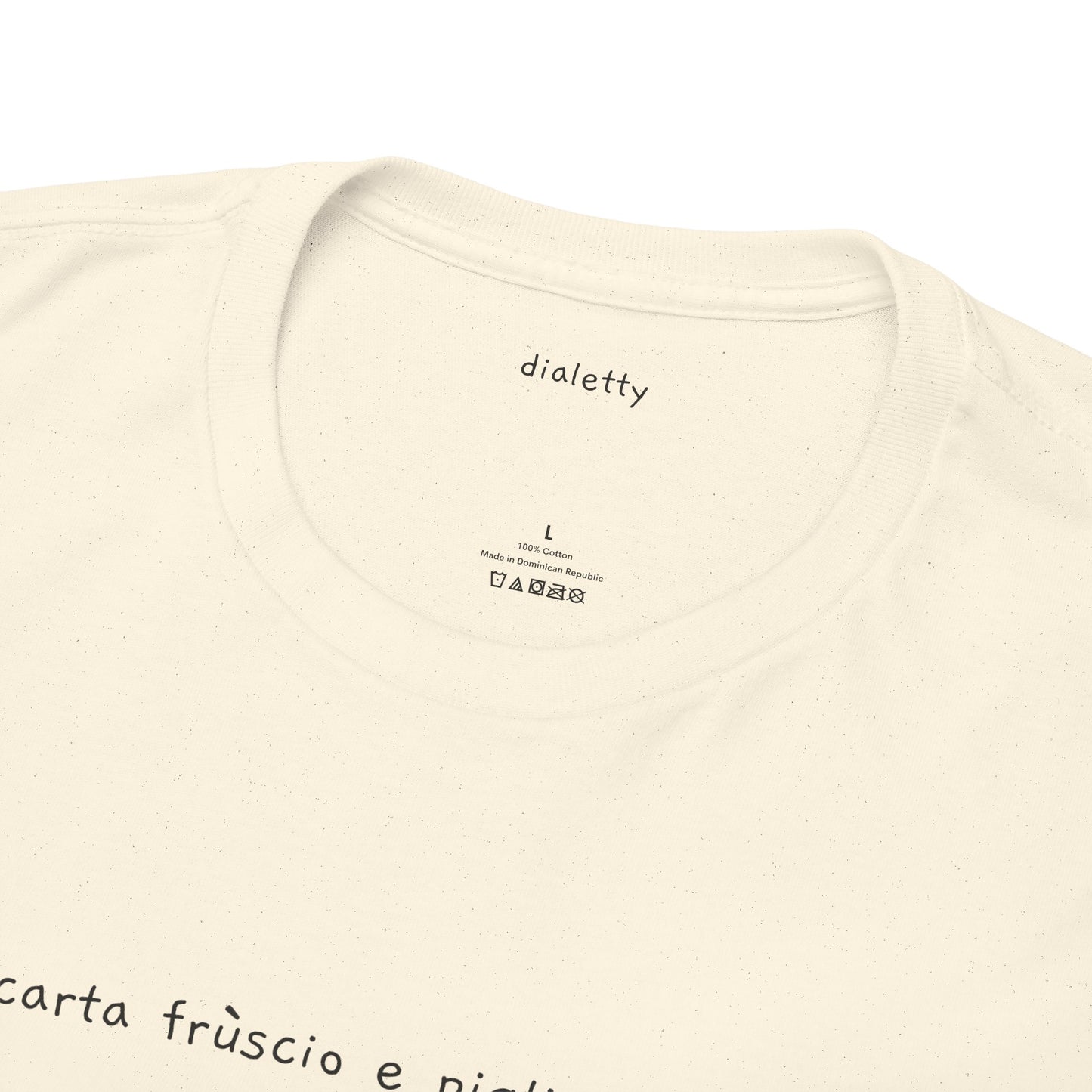 Scarta frùscio e piglia primera – T-Shirt unisex