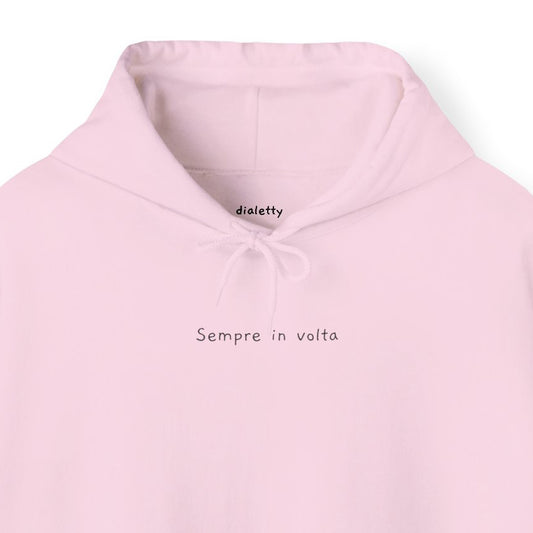Sempre in volta – Felpa unisex con cappuccio