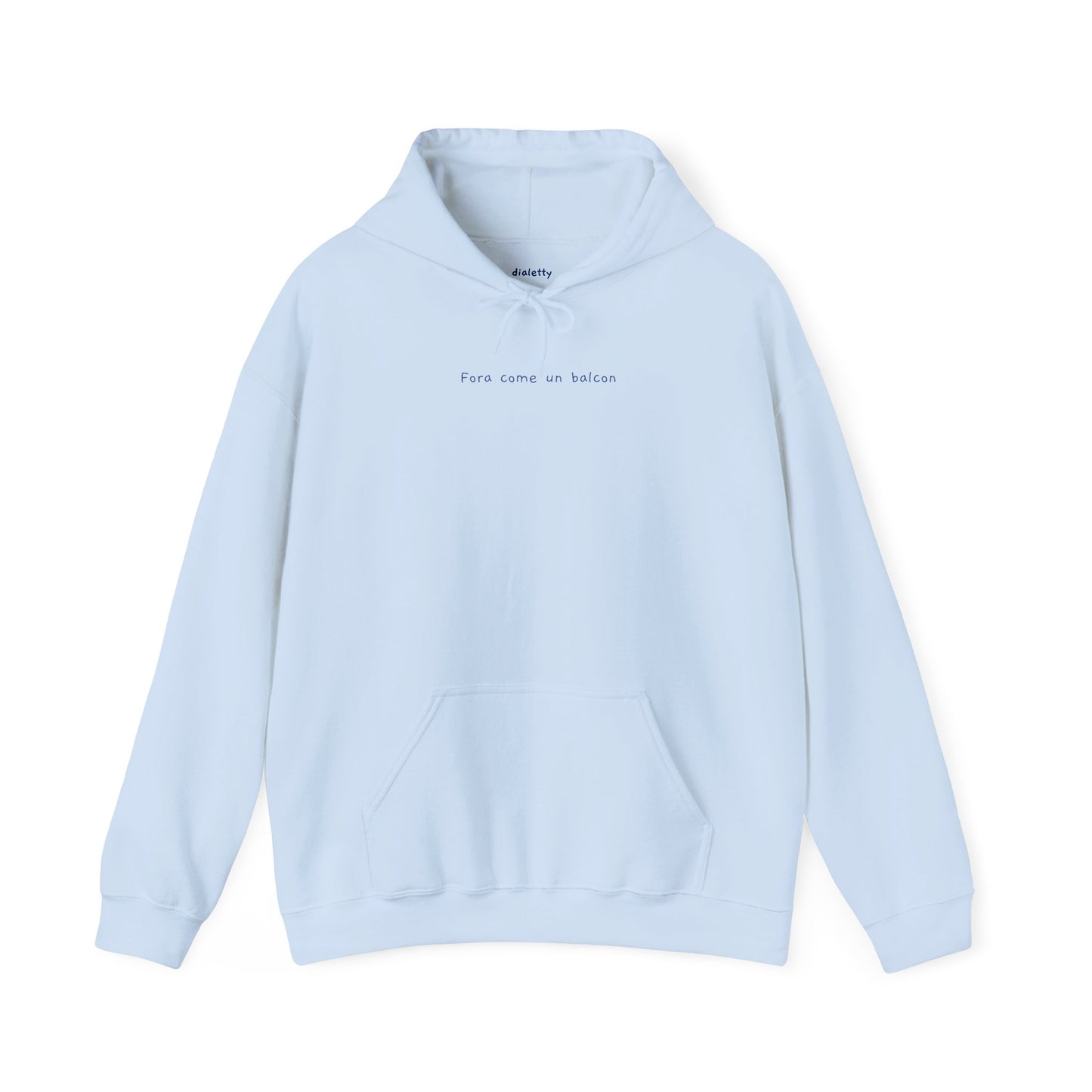 Fora come un balcon – Felpa unisex con cappuccio