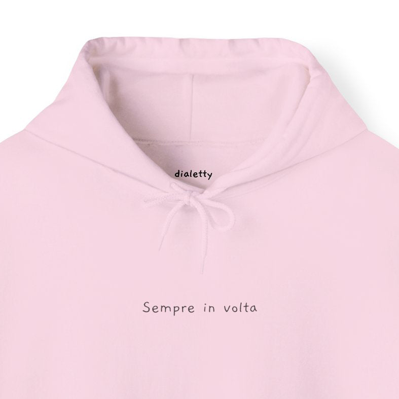 Sempre in volta – Felpa unisex con cappuccio