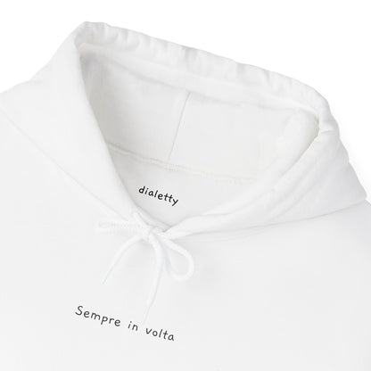 Sempre in volta – Felpa unisex con cappuccio
