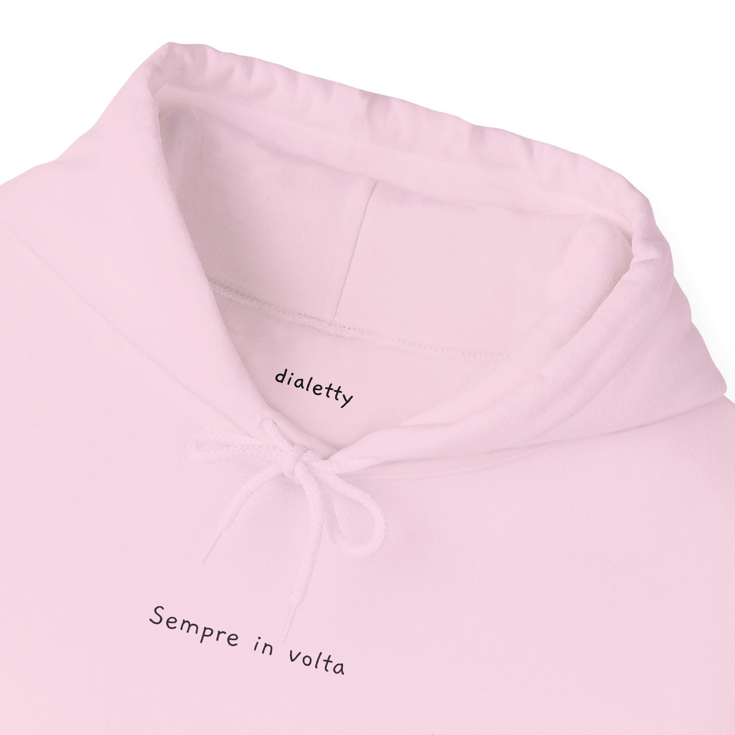 Sempre in volta – Felpa unisex con cappuccio