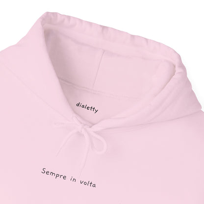 Sempre in volta – Felpa unisex con cappuccio