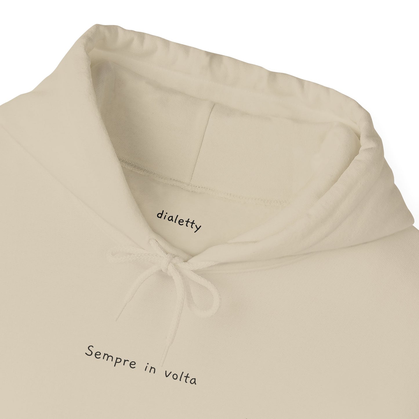 Sempre in volta – Felpa unisex con cappuccio